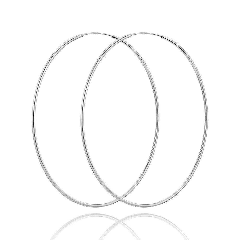 50MM Big Hoop Earrings for Women Hypoallergenic 925 Sterling Silver